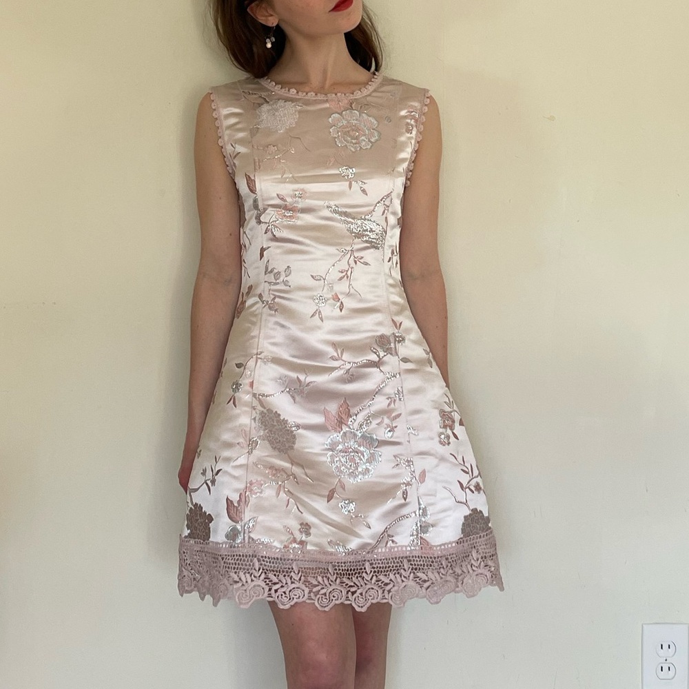 Jacquard mini dress